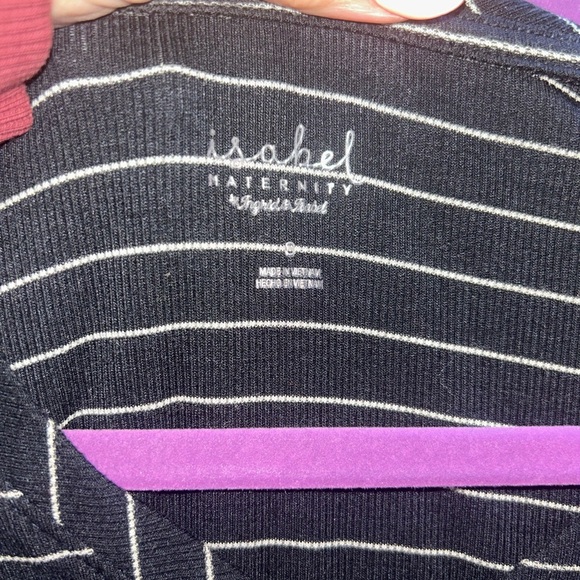 Isabel Maternity Black V-Neck Sheath Dress - Picture 3 of 5